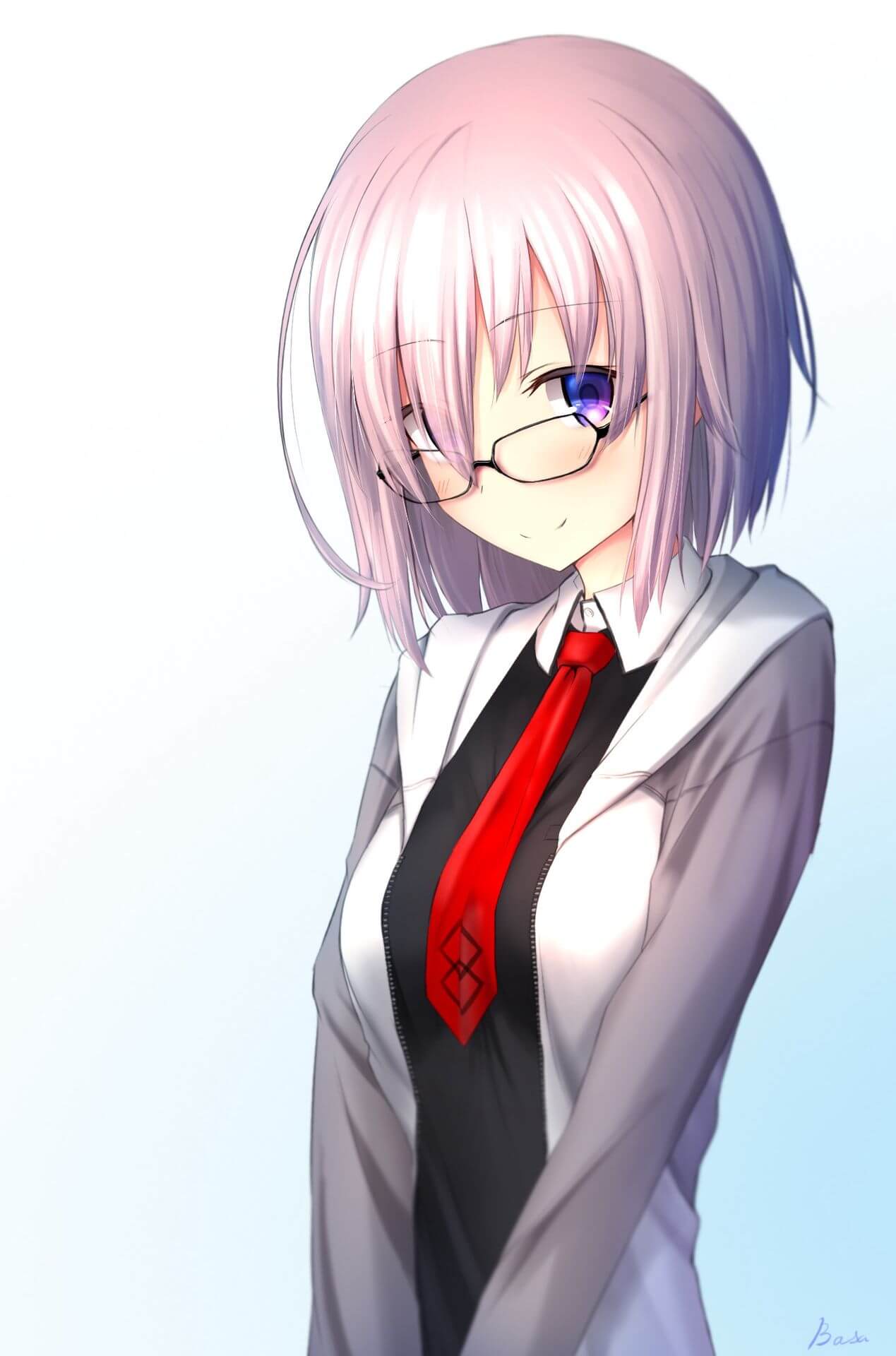 Anime nữ tóc ngắn gương mặt dễ thương