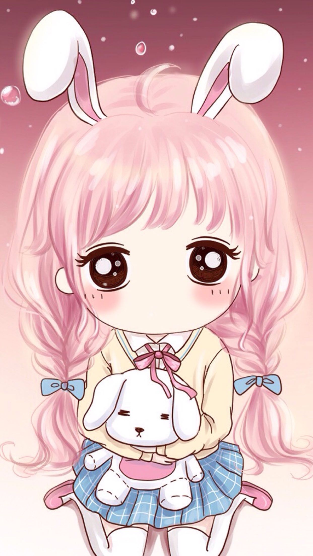 Hình ảnh con gái cute dễ thương hoạt hình cực kỳ xinh đẹp